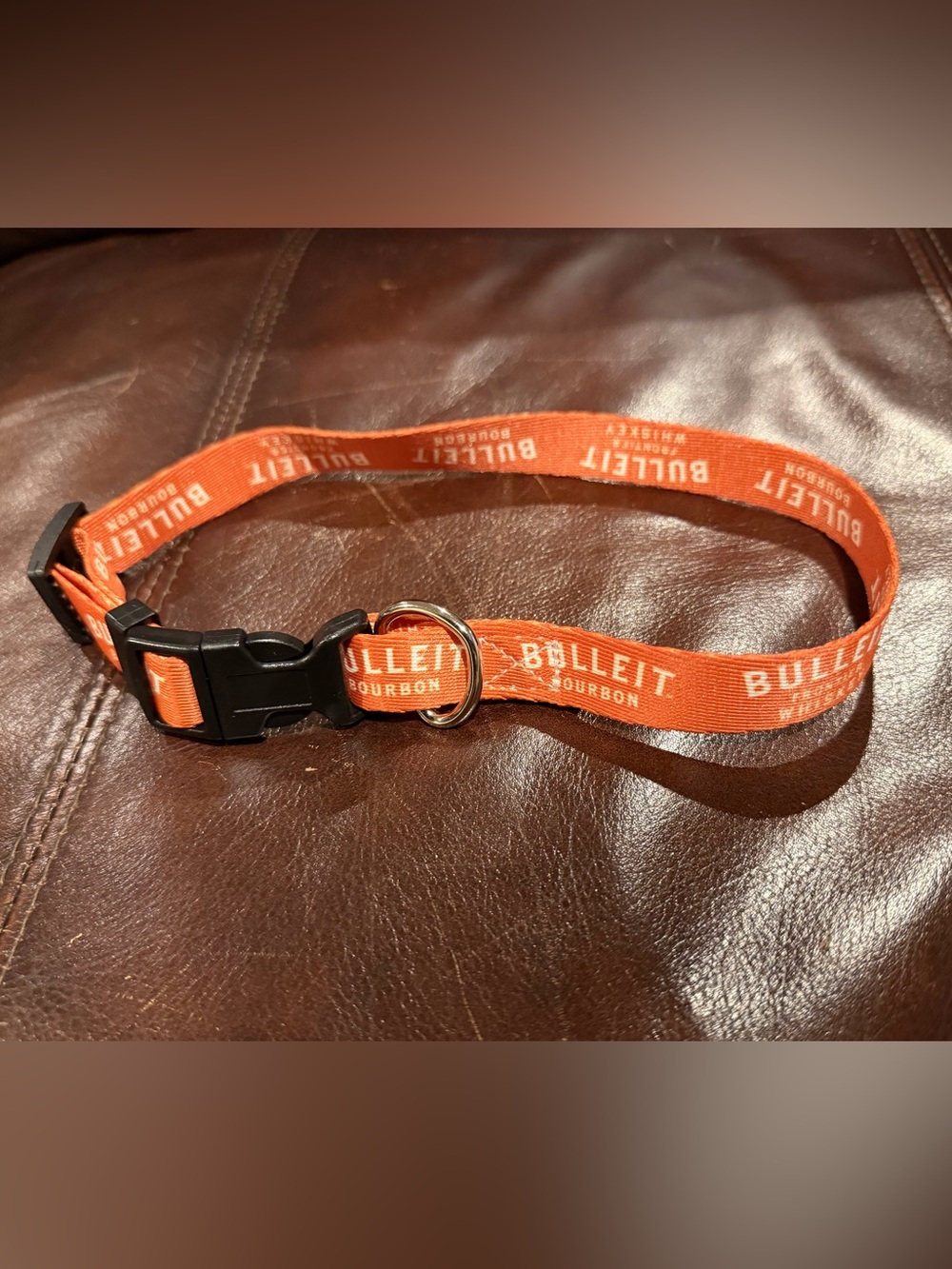 BULLEIT Bourbon Orange Dog Collar with Quick-Release Buckle (single or multiple)